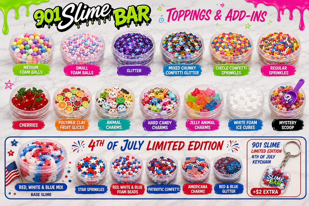 Slime Bar Toppings